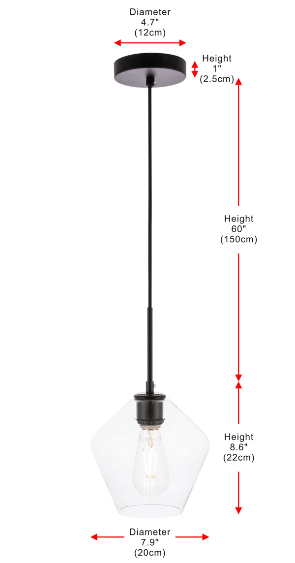 Wade Logan® Stutz 1 - Light Single Pendant & Reviews | Wayfair