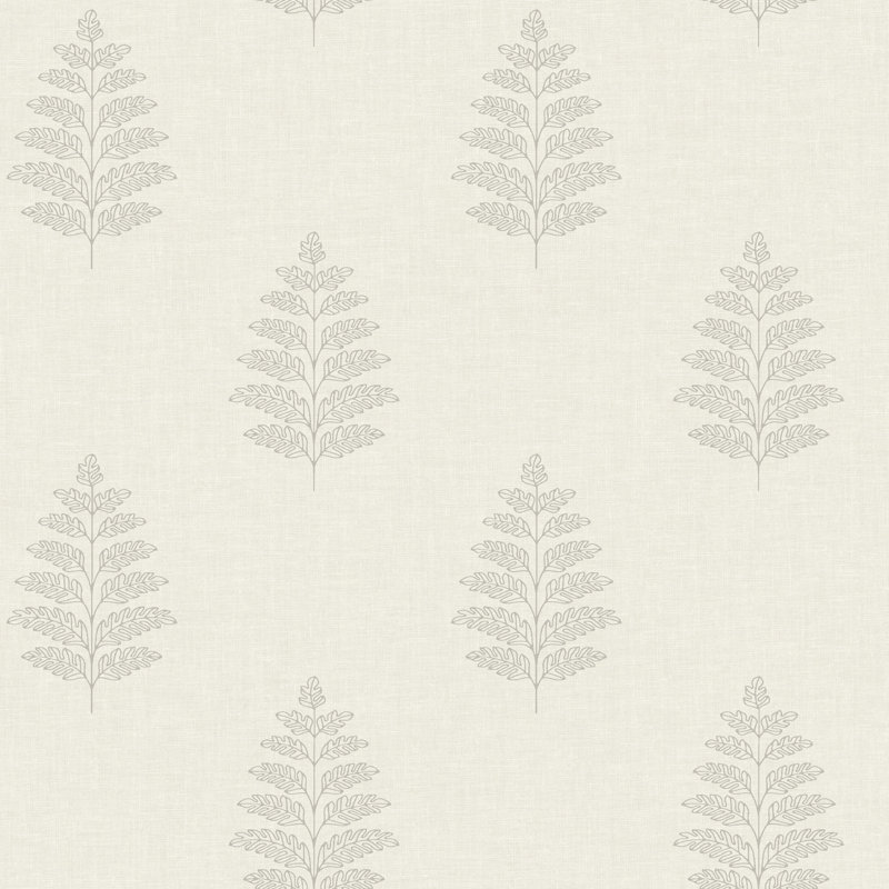 Papier peint Frond, Blanc