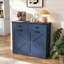 Armoire poubelle double inclinable Farmhouse Blue