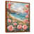 Toile avec cadre flottant brun