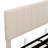 Upholstered Platform Bed In Beige With Ample Storage Solution Space