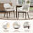 Modern Upholstered Dining Accent Chair with Wooden Legs-973962666-979598436