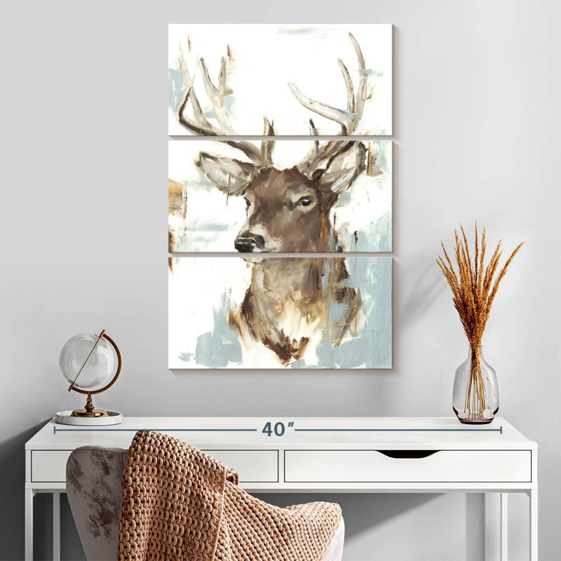 Brampt Modern Deer Mount II, 32" H x 20" W
