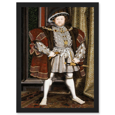 Painting Antique Holbein Junior Henry Tudor VIII King England - Single Picture Frame Print