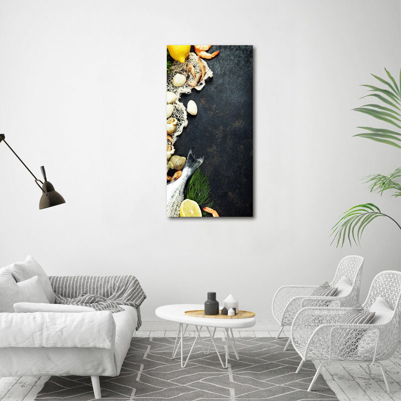 Douglasville Seafood - Wrapped Canvas Print