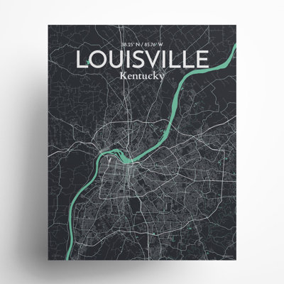«Louisville City Map», impression