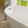 Selene 59'' x 27.5'' Freestanding Soaking Acrylic Bathtub with Side Drain
