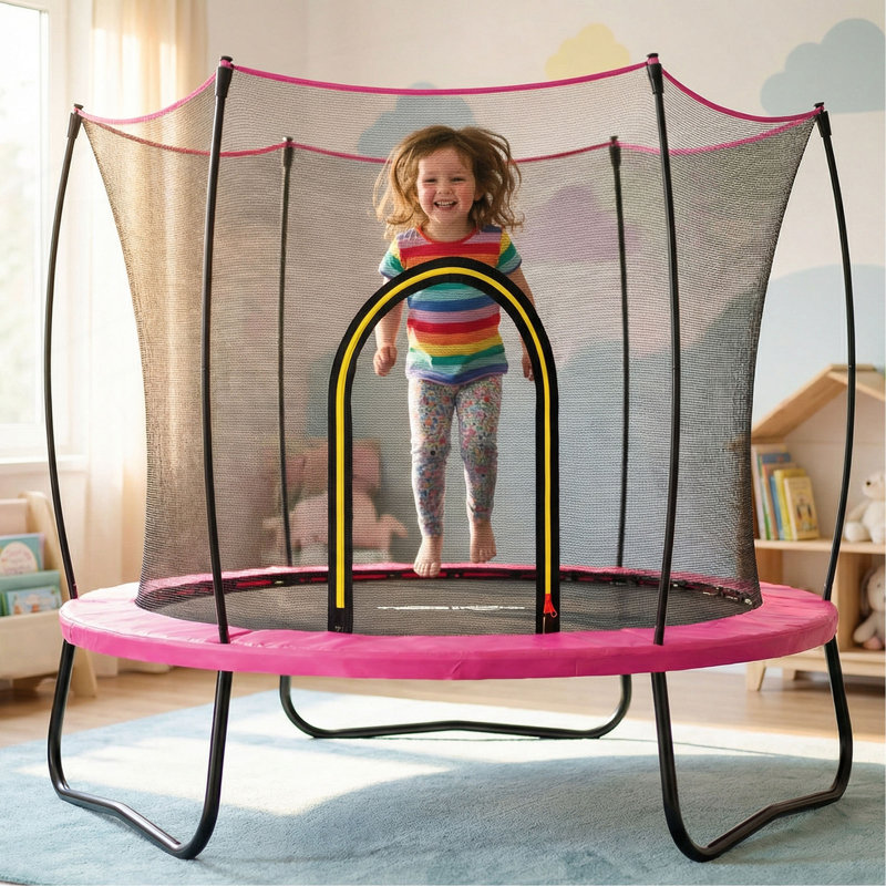 55 inch trampoline spring- darkpink