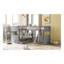 Lit simple superposé avec lit mezzanine attaché, avec deux tiroirs, gris-84989760