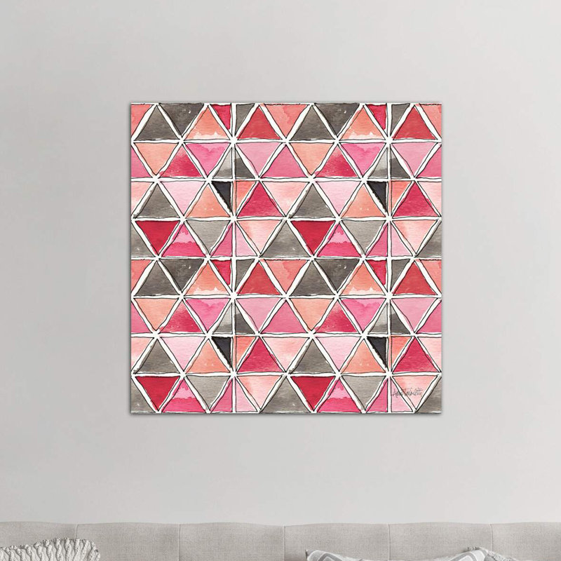 « chic accents pattern », art, Toile tendue, H 18 po x l 18 po x P 1,5 po