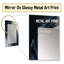 Black Gold Abstract Shapes And Lines V - Modern Rectangular Wall Mirror-2013358323
