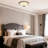 3 - Light Tiffany Style Stained Glass Semi Flush Mount Lighting Dimmable