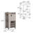 Bar Cart With 6 Built-In Wine Rack And Casters-758518714