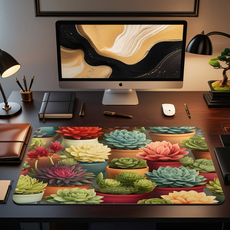 Polyester Desk Pad, 14.4x12.1