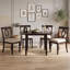 Ensemble de table à manger 5 pièces rabattable avec 4 chaises rembourrées-1981906335