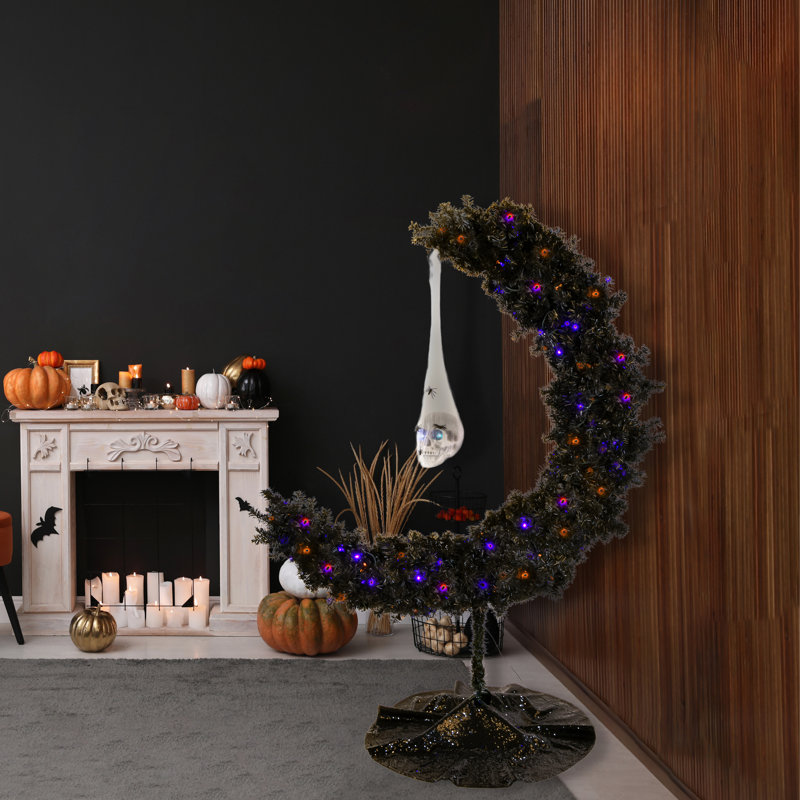 6' Pre-Lit Halloween Tree Decoration