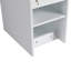 12" Bathroom Side Cabinet, Soft Close Doors, Float Mounting Design, Glossy White