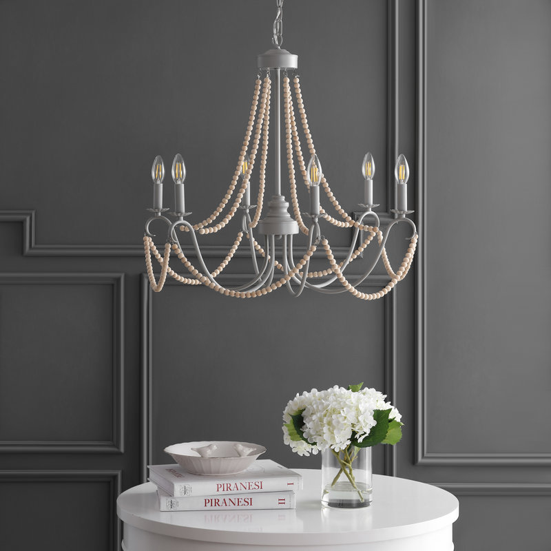 Carnes Bohemian Farmhouse Iron LED Chandelier