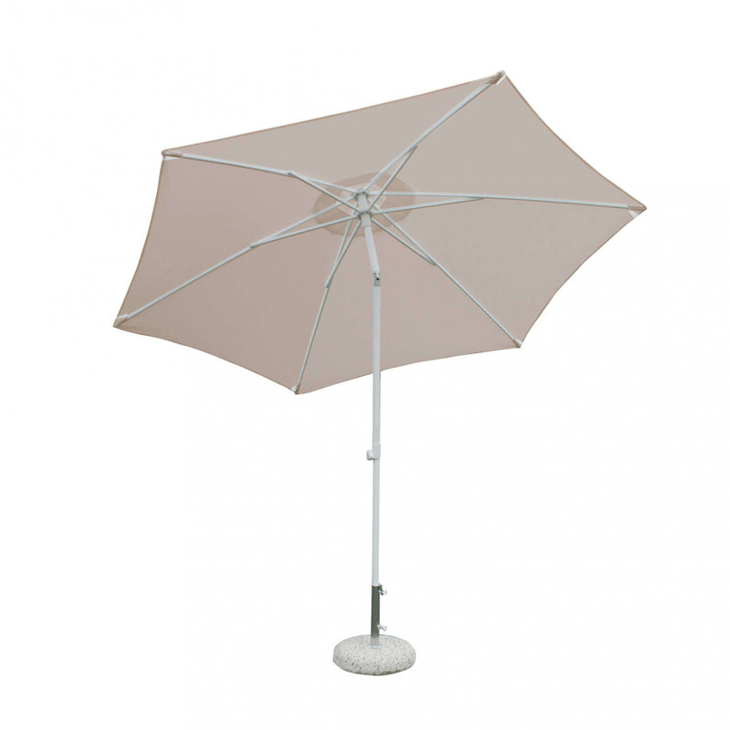 Anndy 200cm Market Parasol, Light Grey