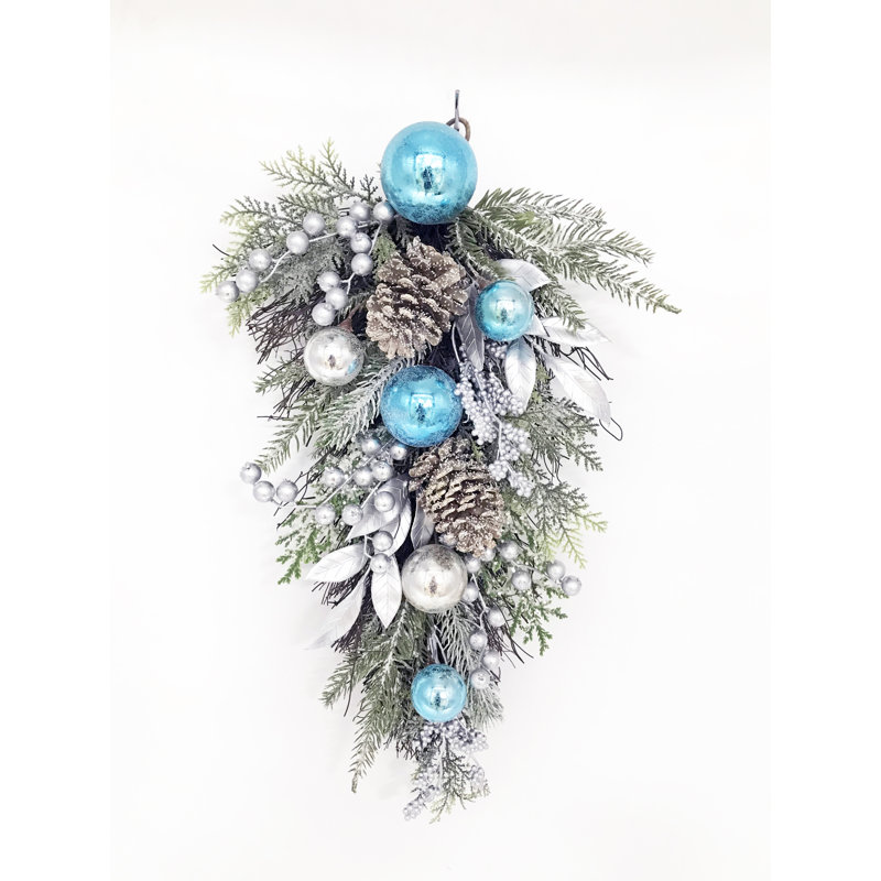 Feston, Bleu / argent