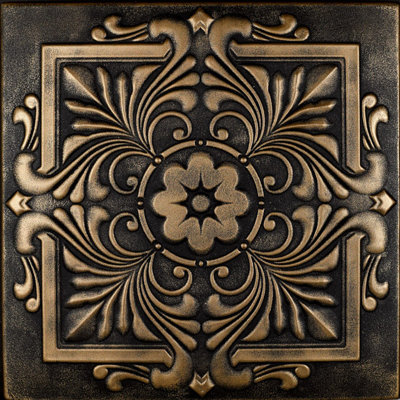 Carreau de plafond en polystyrène 1,6 pi x 1,6 pi Victorian