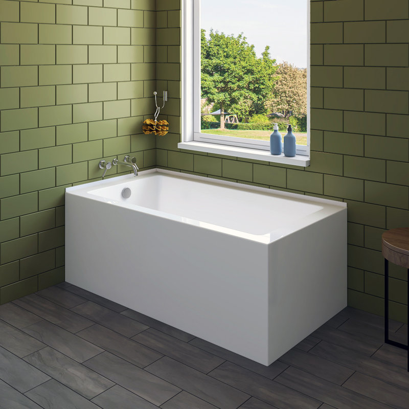 60 " L x 32 " W Freestanding and Mounting / Installation Required Soaking Acrylic Bathtub