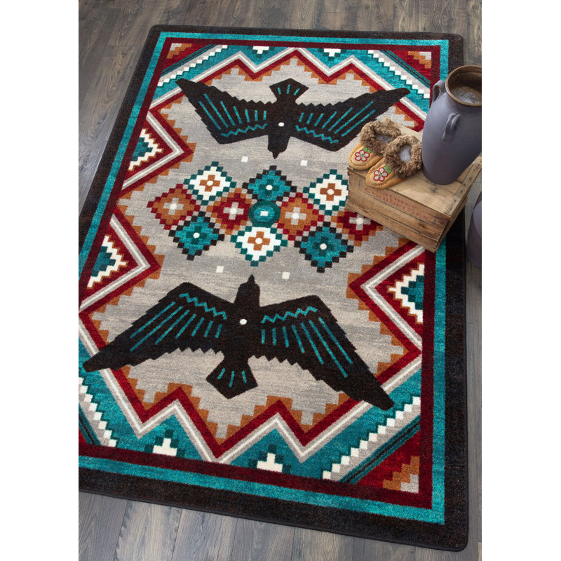 Tapis beige Southwestern, Rectangle 3'10" x 5'4"