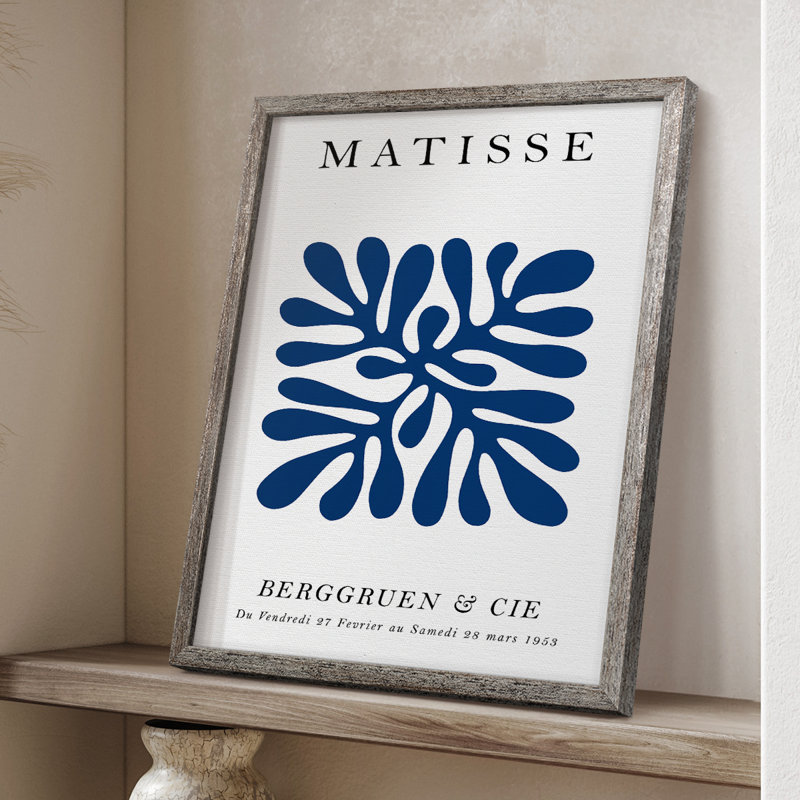 Matisse CECI, reproduction d'art encadrée - bois massif, H 15 po x l 12 po
