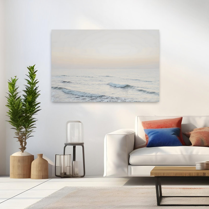 «Dawn Contemporary Beach», art mural, 32" H x 48" W