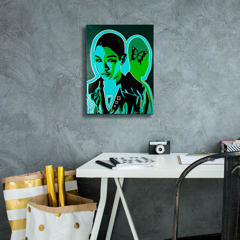 «Android V Butterfly» par Abstract Graffiti, H 16 po x l 12 po x P 0,75 po