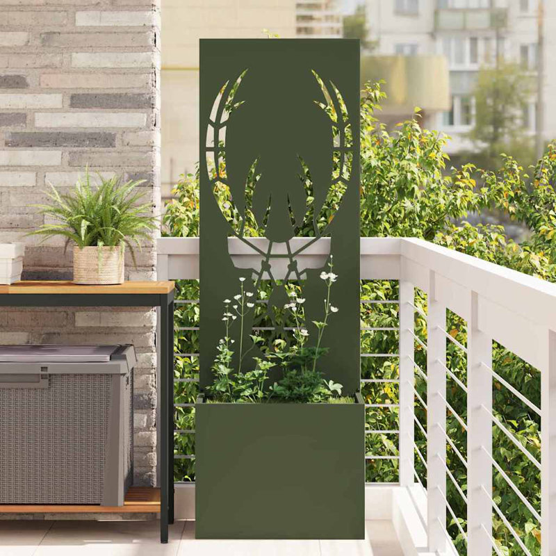Planter Box, 140cm H x 50cm W x 50cm D, Olive Green
