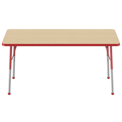 Laminate Adjustable Rectangle 6 Students Activity Table