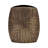 Rochella Modern Aluminum Metal Decorative Vase with Geometric Textured Design - Contemporary Accent for Elegant Decor-86749035-86749033