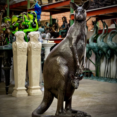 Animals Weather Resistant UV Resistant Bronze Garden Statue