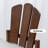 Brown&White Solid back side Chair(Set of 2)