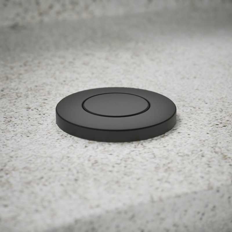 Bouton de l'interrupteur d'air de la poubelle, Noir mat