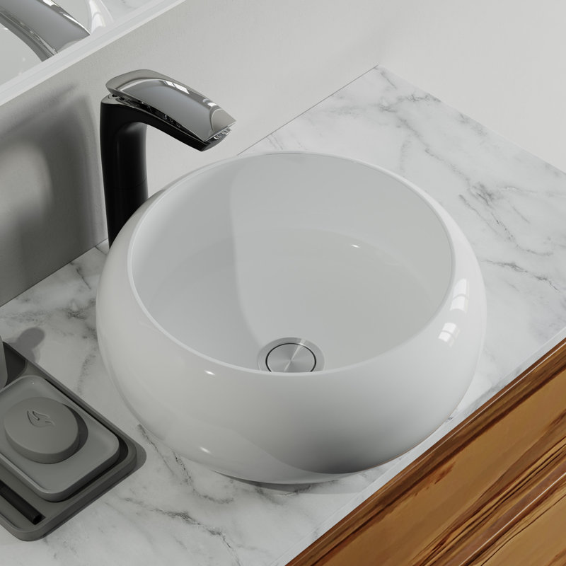 Dowell Ceramic Globe Vessel Sink