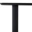 Ensemble de style Mid-Century luxueux en bois MDF grain de bois noir luxueux
