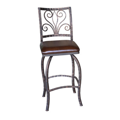 John-Philip Upholstered Counter Stool with Metal Frame