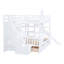 Lit superposé Style - blanc, 2 tiroirs, 3 tablettes et glissade, texture bois naturel confortable-130164579