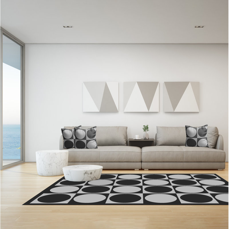 Gangaram Geometric Area Rug, Rectangle 155 x 230cm