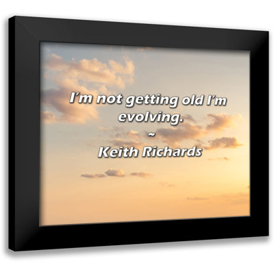 Citation de Keith Richards: Je ne vieillis pas, j'évolue.