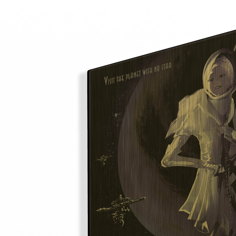  «Psoj318» par la NASA, art mural en métal doré, 16 po x 24 po, 16 po x 24 po