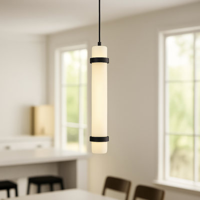 LED Pendant - 15" - Black
