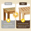Banc de hall d'entrée en bois de 52 pouces à lattes avec rangement, finition naturelle claire et design minimaliste