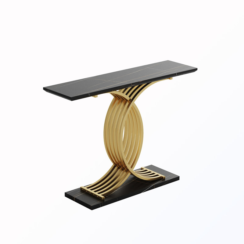 Console Table With Metal Legs