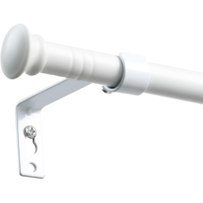 Curtain Rods For Windows 2848 Inch Long 58 Inch Diameter Sturdy Adjustable Curtain Rod