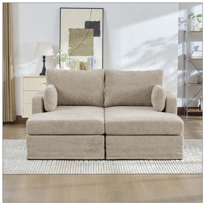 63.39" Wide Combination Sofa Bed With Cushions