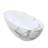 CASAINC 65" Solid Surface Freestanding Soaking Bathtub With Pattern-122588489
