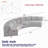 Sectional Sofas | Modern Curved 4-Module Modular Sofa, 8 Pillows for Living Room Bedroom Office | Corduroy | Standard-318722661